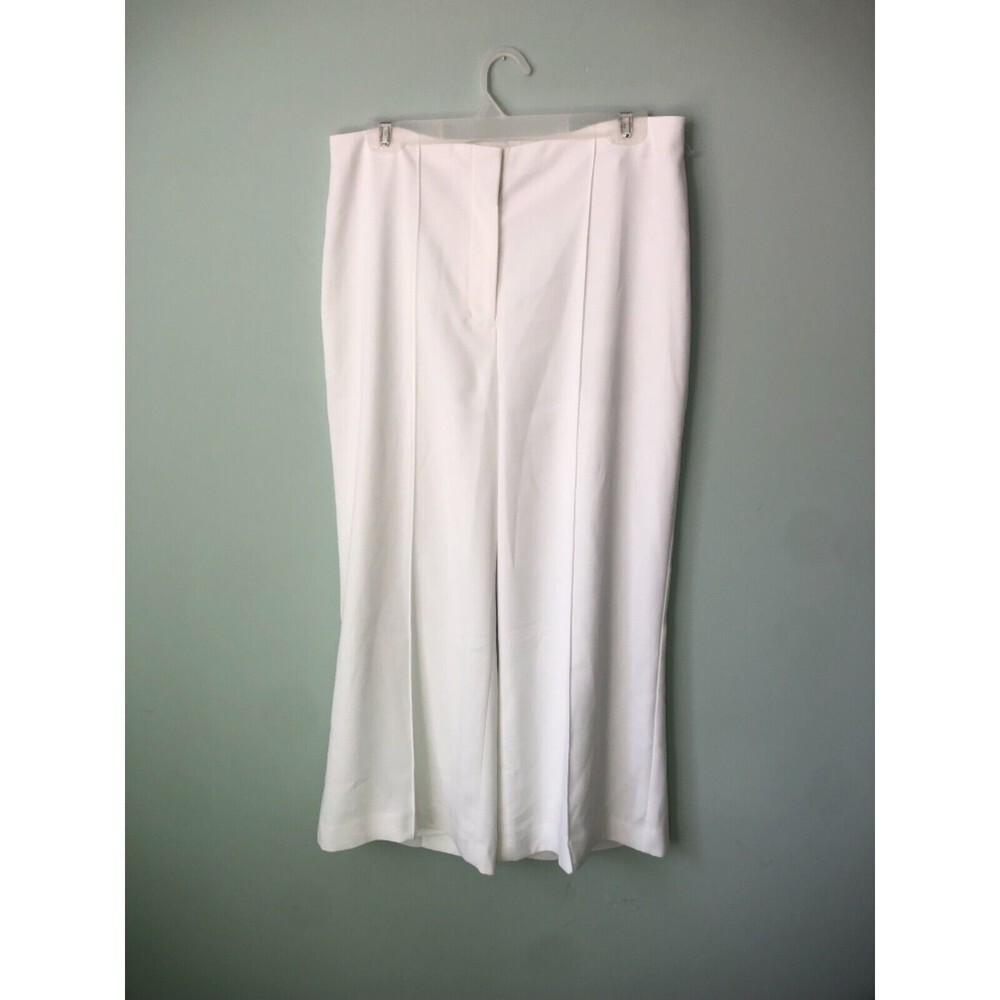 NWT EXPRESS Cropped Wide Leg High Rise Pant White